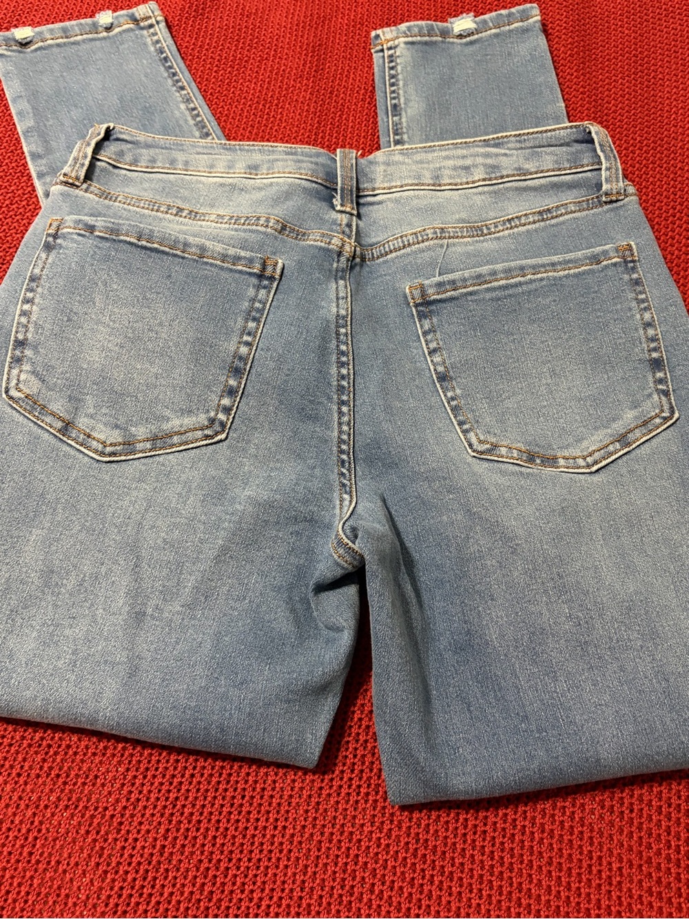 a.n.a Women's Light Blue Distressed Jeggings - Picture 7 of 7